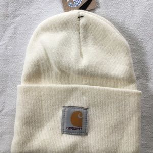 NWT white carhartt beanie